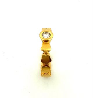 Anillo Tous - Diamante floral