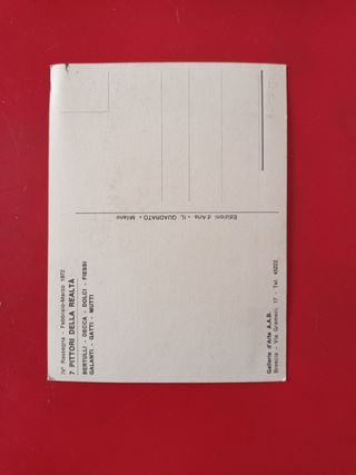 Cartolina vintage Galanti - Oggetti nello studio