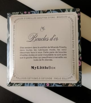 Pendientes dorados - gotas agua