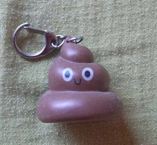 Llavero caca kawaii