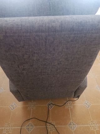 Sillón relax gris - USB - seminuevo