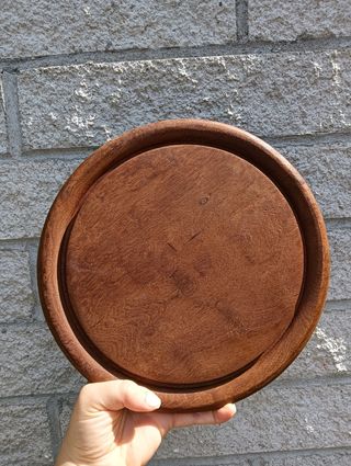 Taglieri rotondi antichi in legno 