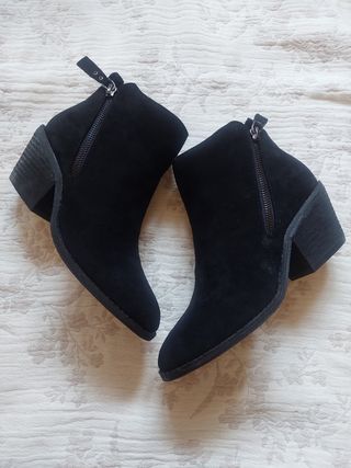 Botines Azarey negros, talla 36