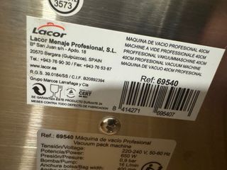 Envasadora al vacío Lacor 69540 + 150 bolsas