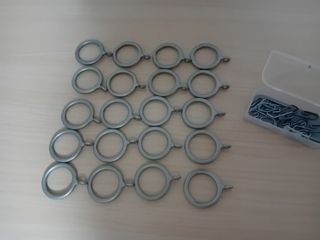 Cortinas lino 100x100 natural blanco, 140x265cm.