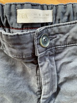 Bermudas Zara niño azul 10 años
