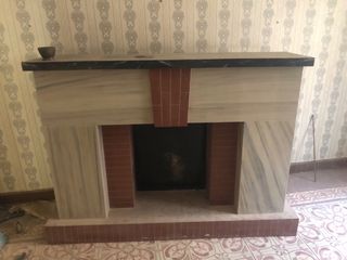 Chimenea atrezo estilo vintage