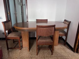 Mesa comedor madera - 4 sillas