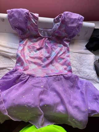 Traje ballet niña purpura