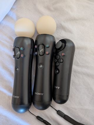 2x Mandos PS Move + mando adicional Sony