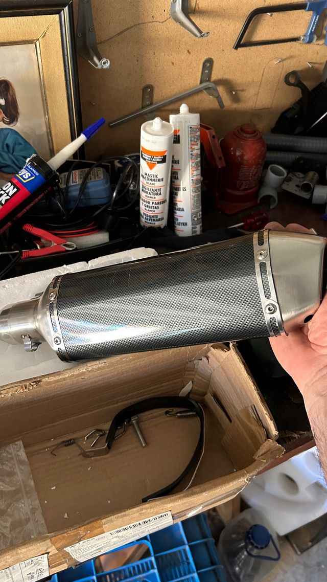 Coda di fuga per moto Acrapovic carbon imitation C