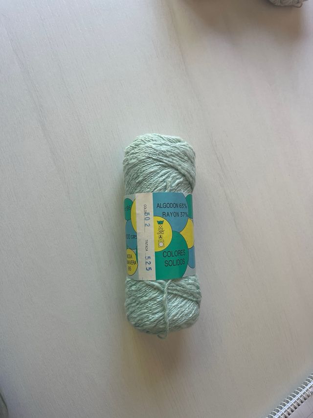 12 ovillos hilo HINCA FLAME- azul turquesa