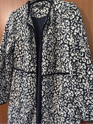 Ovs Women’s Leopard Print Open-Front Coat / Long J