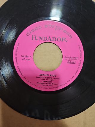 Disco Fundador 45 rpm Vinilo