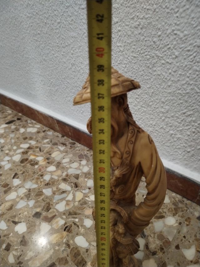 2 figure orientali vintage in resina