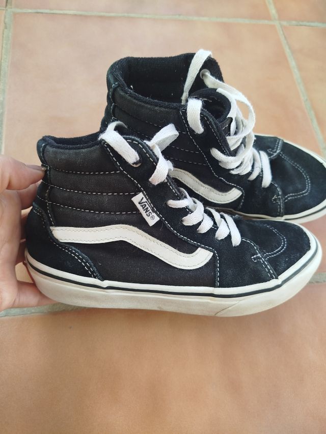 Bota Vans black boy tamanho 32