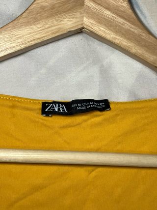 Top tirantes Zara amarillo