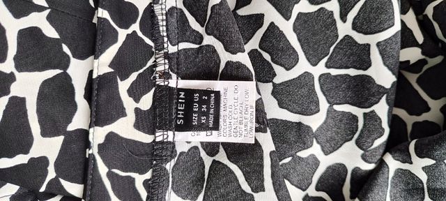 Falda midi - estampado animal