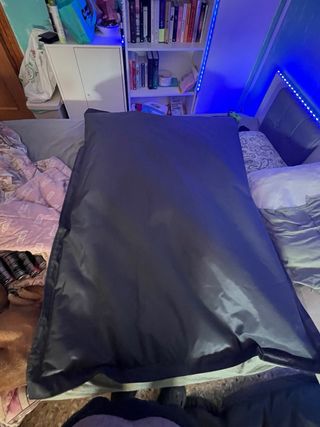 Puff negro - Sofa desmontable