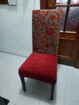 6 Sillas Chenilla - Madera - 30€ unidad