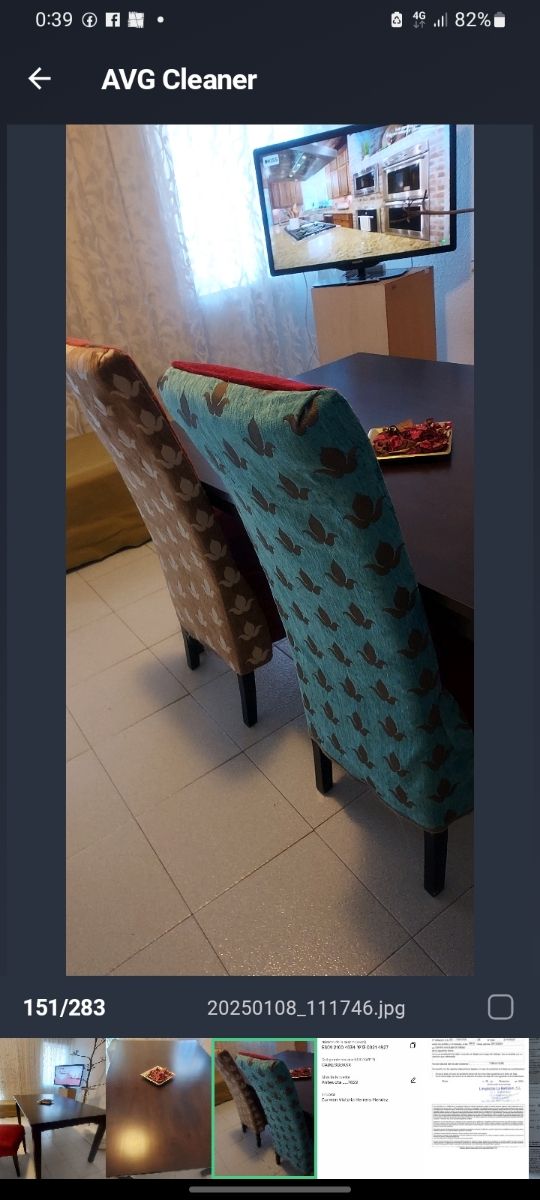 6 Sillas Chenilla - Madera - 30€ unidad