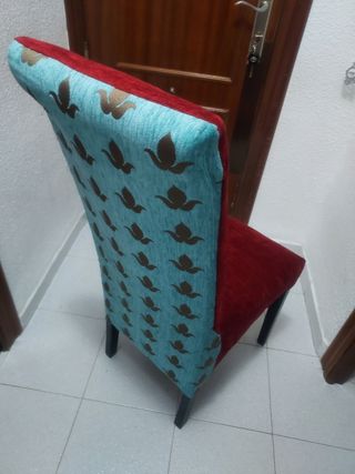 6 Sillas Chenilla - Madera - 30€ unidad