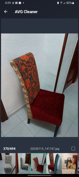 6 Sillas Chenilla - Madera - 30€ unidad