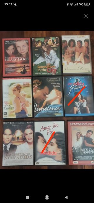 9 Películas DVD - Comedia, Drama, Romance