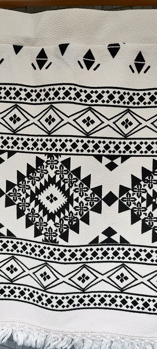 Falda blanca estampada boho