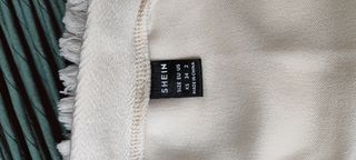 Falda blanca estampada boho