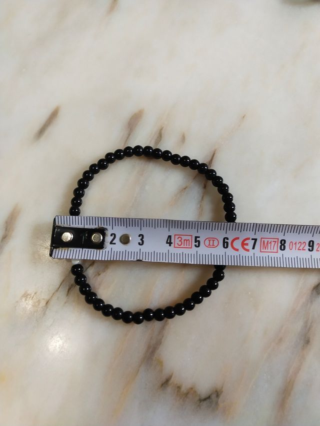 Pulsera Obsidiana-Nácar