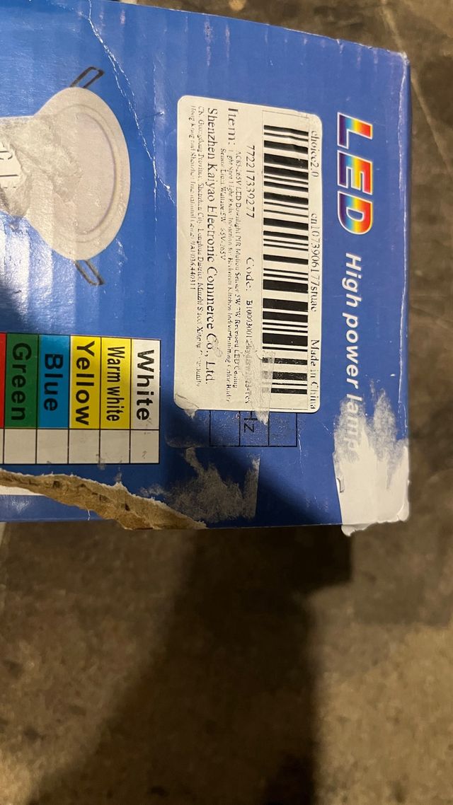 Foco LED empotrable blanco