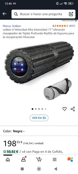 Rodillo vibrante Vulken - 4 velocidades
