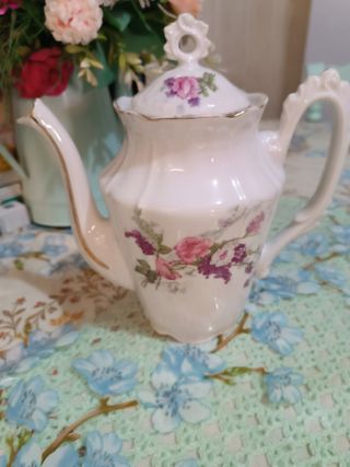 2 Cafeteras porcelana antigua francesa 