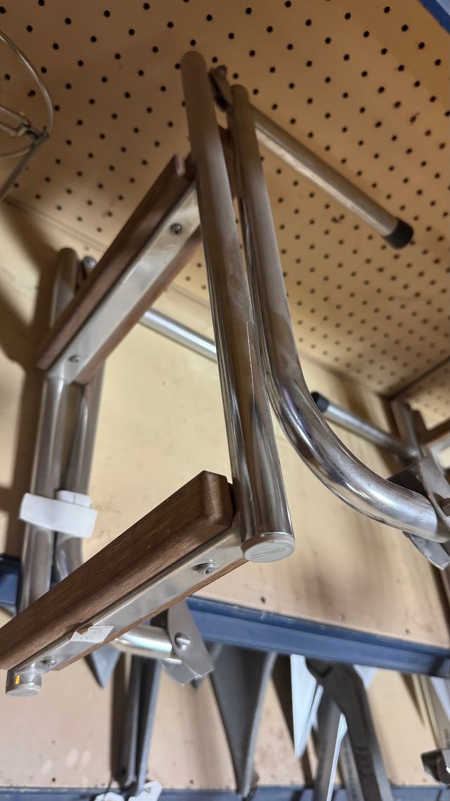 Escalera náutica plegable acero inoxidable - NUEVA