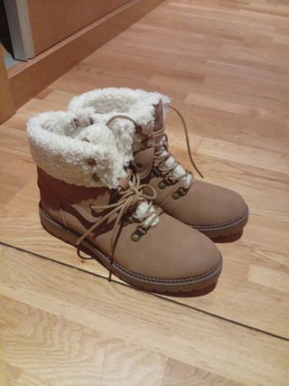 Botines Mustang marrón, talla 38