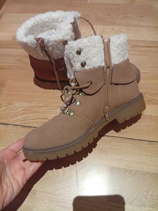 Botines Mustang marrón, talla 38