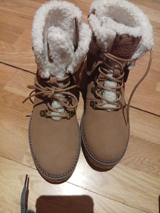 Botines Mustang marrón, talla 38