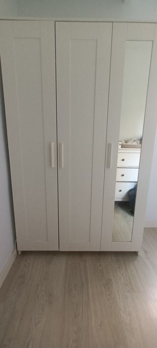 Armario ropero blanco 3 puertas