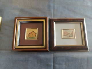 2 Quadri Vintage Dipinti a Mano