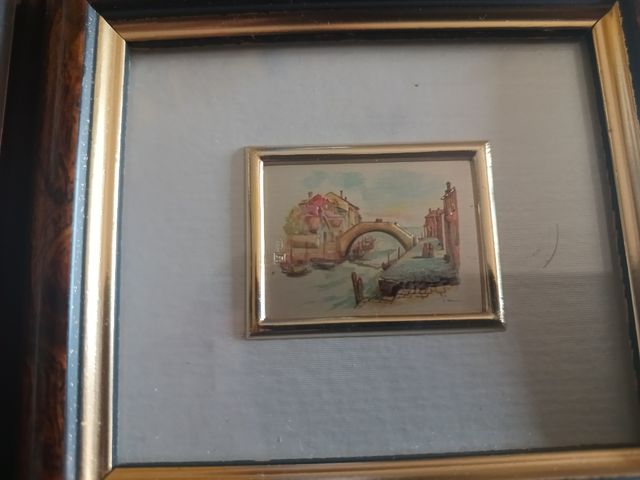 2 Quadri Vintage Dipinti a Mano