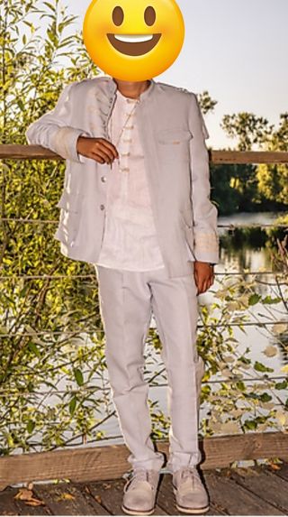 Traje comunión niño Hortensia Maeso gris