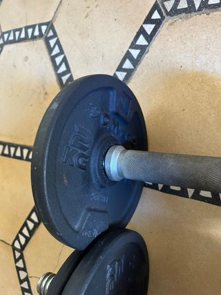 Mancuernas Decathlon - 16kg de Disco + Barras.