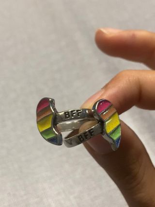 Anillos Arcoiris BFF Ajustables