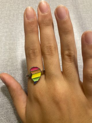 Anillos Arcoiris BFF Ajustables