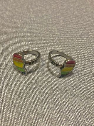 Anillos Arcoiris BFF Ajustables