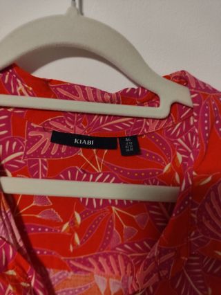 Vestido estampado rojo verano
