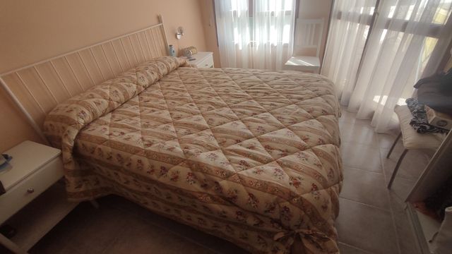 Colcha cama 135cm beige-marrón