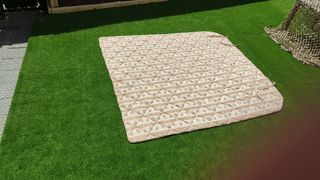 Colcha cama 135cm beige-marrón