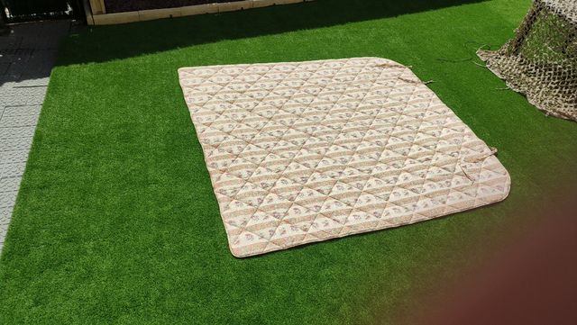 Colcha cama 135cm beige-marrón